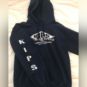 Vintage KIPS navy blue hoodie